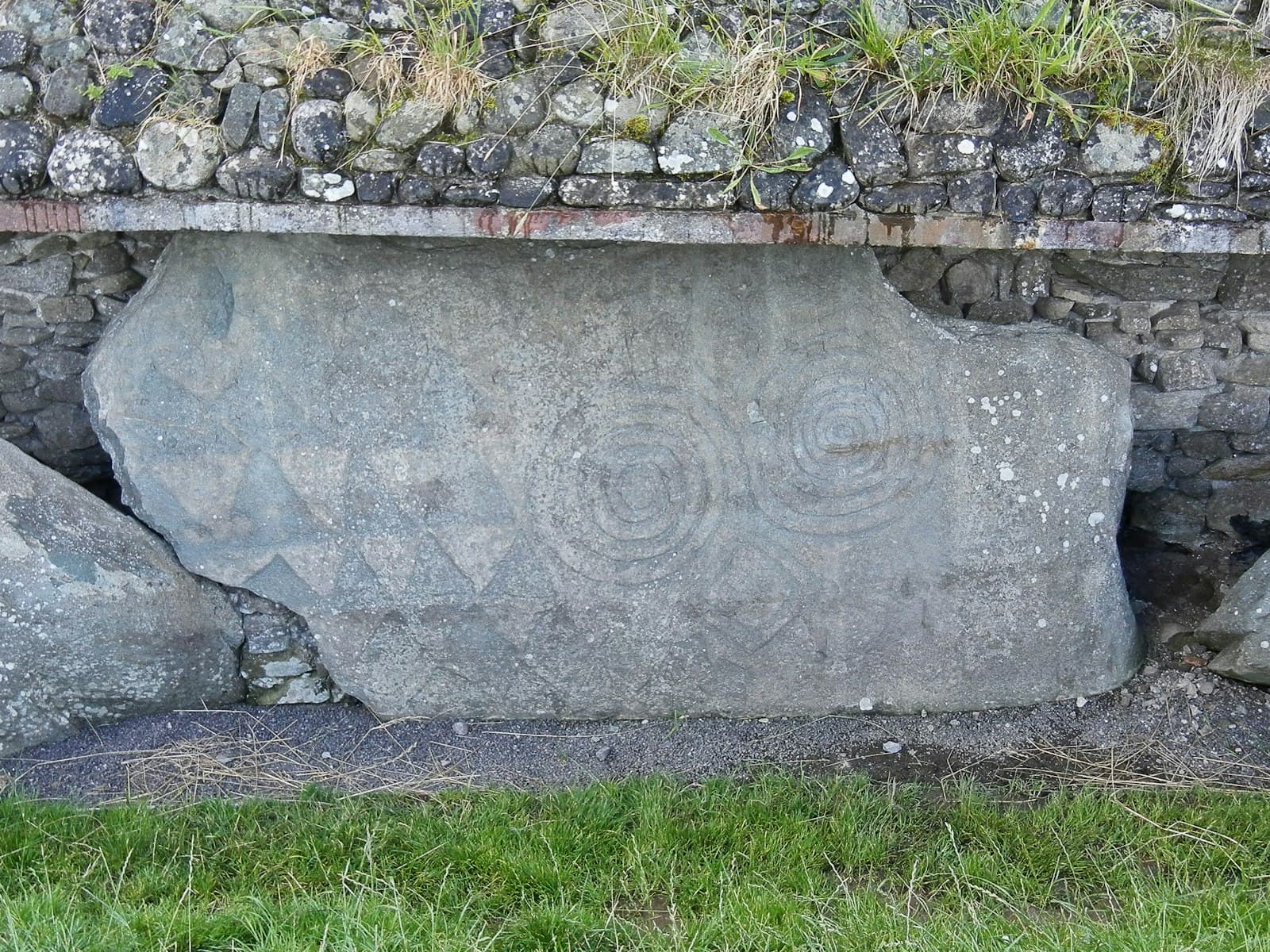 Carved megalithic entrance stone at Newgrange